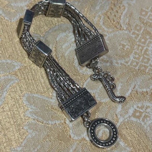 BRIGHTON “French Quarter Ophelia” Flower Toggle BRACELET - Picture 7 of 8